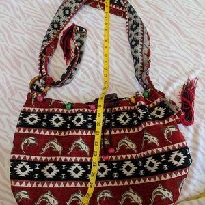 🐬🐬Artisan made dolphin crossbody hobo bag